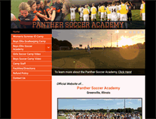 Tablet Screenshot of greenvillesoccercamps.com